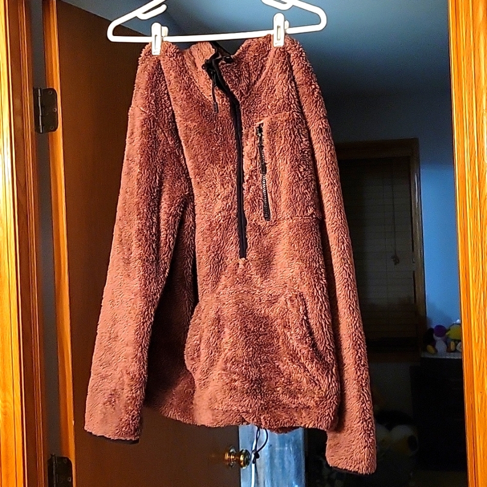 PINK Sweater Half Zip up